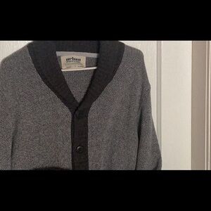 Urban Pipeline Men’s Button Down Sweater Gray long sleeve size XL Grandpa